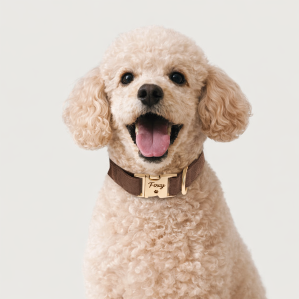 Hundehalsband "Name & Nummer" mit Gravur